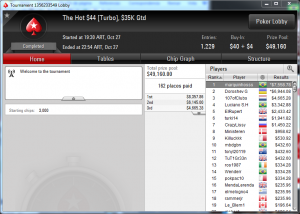 The hot $44, PokerStars