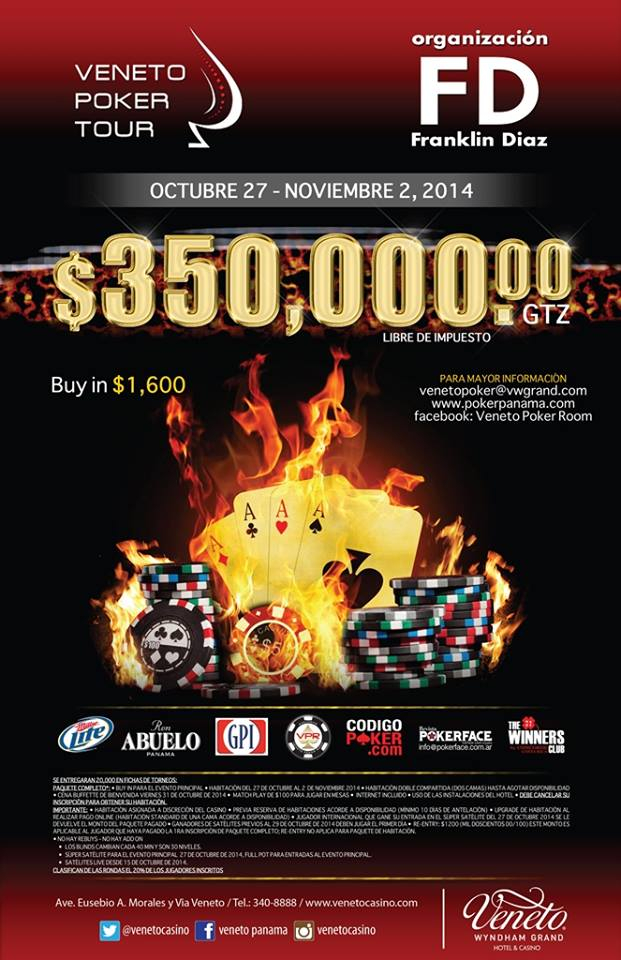 En octubre llega el Veneto Poker Tour con $350.000 dólares garantizados