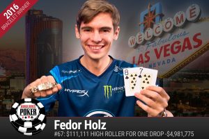 fedor holz campeon 111k high roller wsop 2016 brazalete