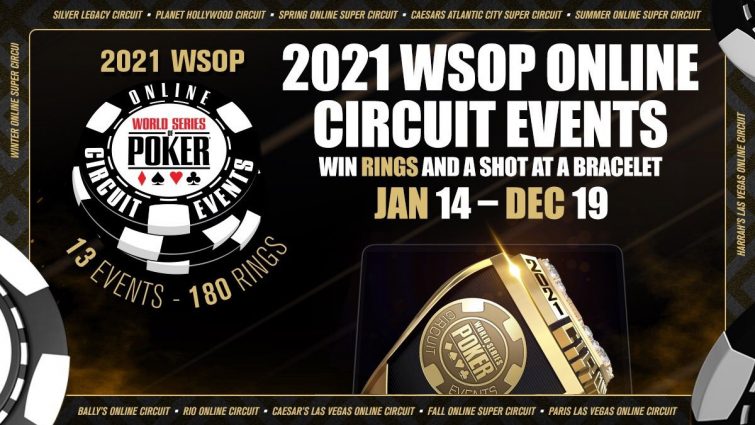 WSOP anuncia su calendario de circuitos online para 2021