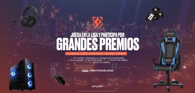 La Liga partypoker de agosto largó para Perú