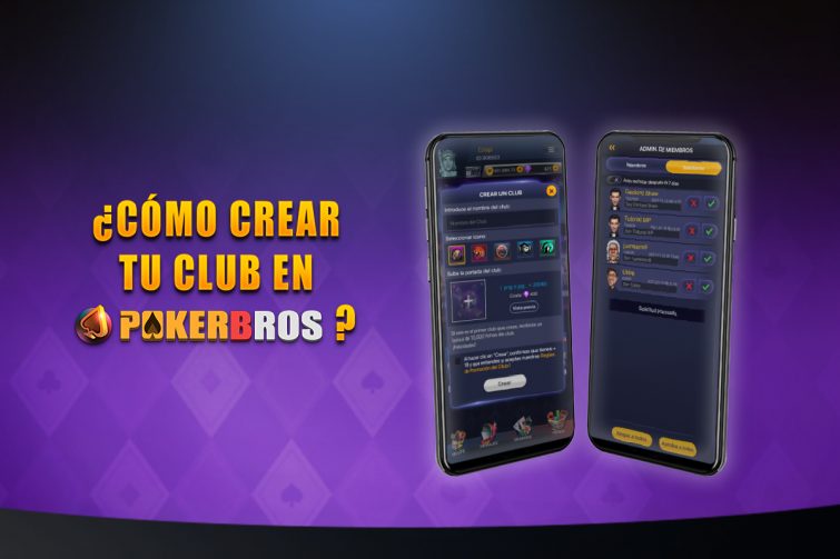 como crear club poker bros