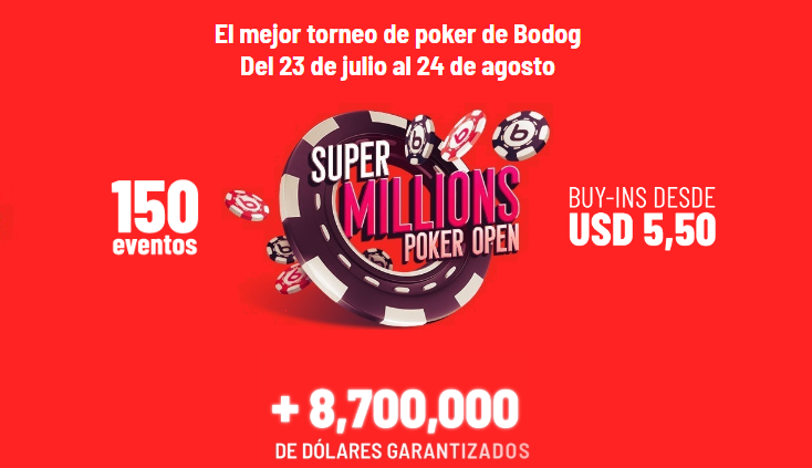 La danza del Super Millions Poker Open de Bodog