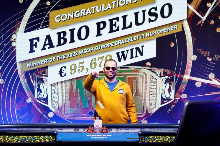 Peluso levantó el primer brazalete de la WSOP Europa