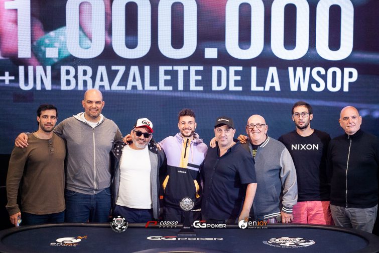 Repetto lidera la mesa final del Main Event de la WSOP Uruguay