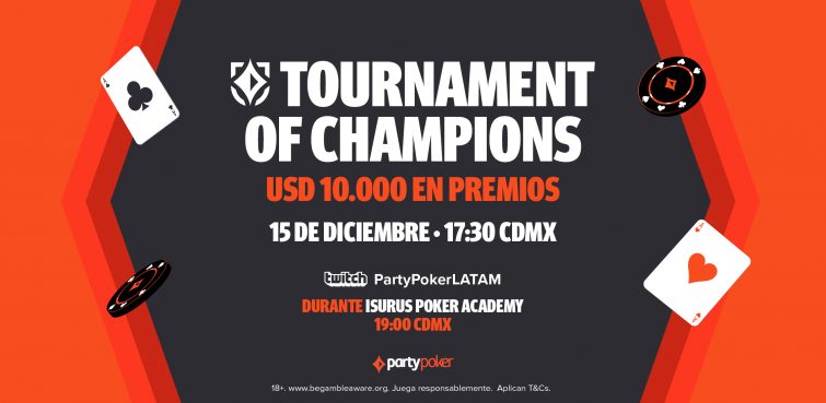 Torneo de Campeones: la Liga PartyPoker 2022 cierra con US$10K
